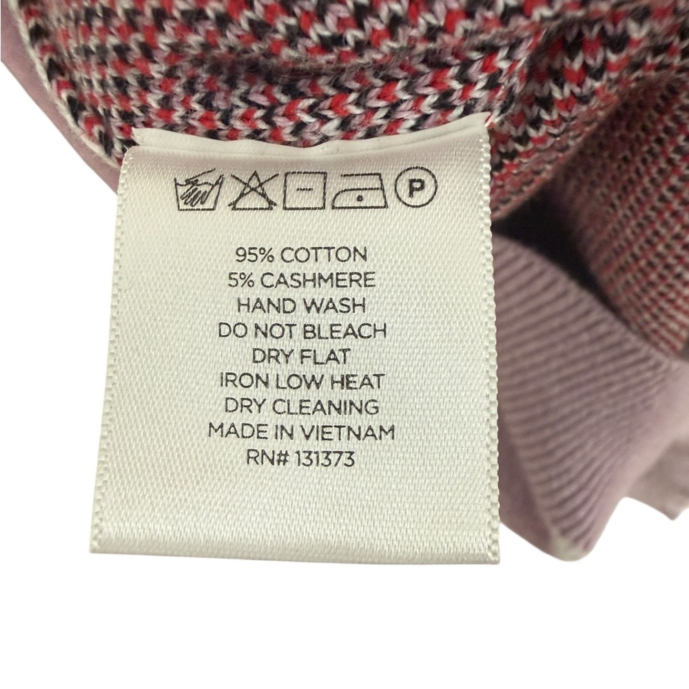 ❤️ Saturdays NYC Kang Moon Flower Sweater XL Purple Cotton Cashmere Blend - Picture 7 of 7